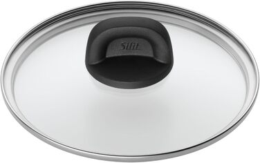 Набір посуду Silit Modesto для індукційних плит, 4 предмети, з кришками зі скла, кераміка Silargan, індукційний посуд без нікелю, підходить для всіх типів плит, вироблено в Німеччині, червоний колір