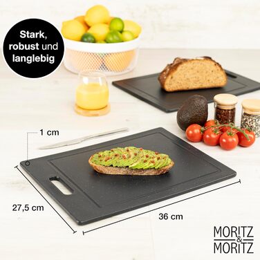 Дошка обробна пластикова 36 x 27,5 см, чорна Moritz & Moritz