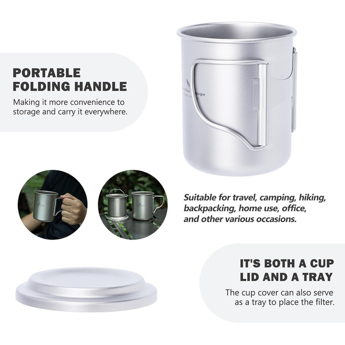 Кавоварка для кемпінгу 450мл. Boundless Voyage