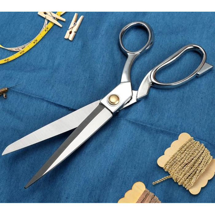 Ножницы из нержавеющей стали для резки ткани, серебристые, 21.8 см ‎Yrlehoo