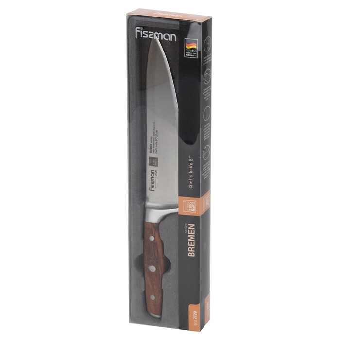 Нож Fissman поварской BREMEN 20 см X50CrMoV15 сталь (2720)