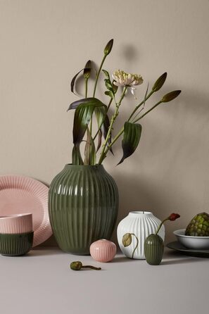 Мініатюрні вази Khler 3 шт. Датський дизайн Hammershøi ручної роботи, (білий/рожевий/зелений)