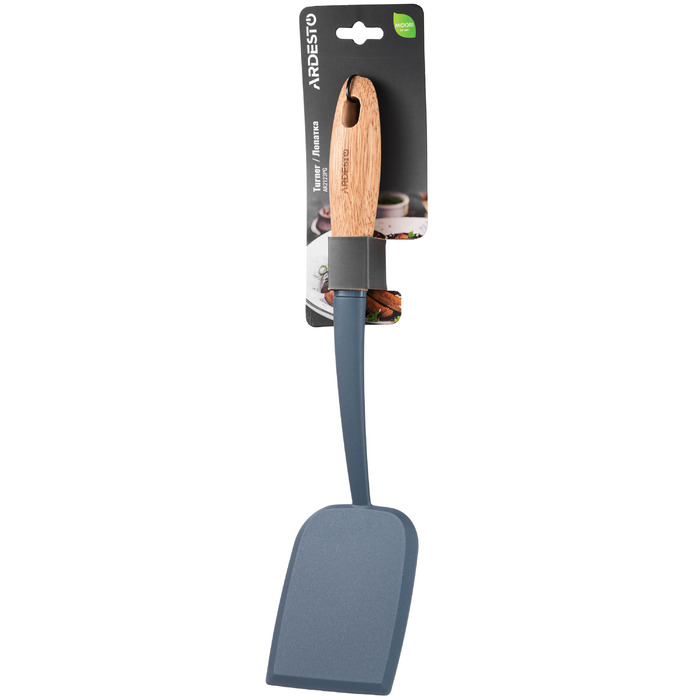 ARDESTO Лопатка Midori, 34.5см, нейлон, дерево, синій