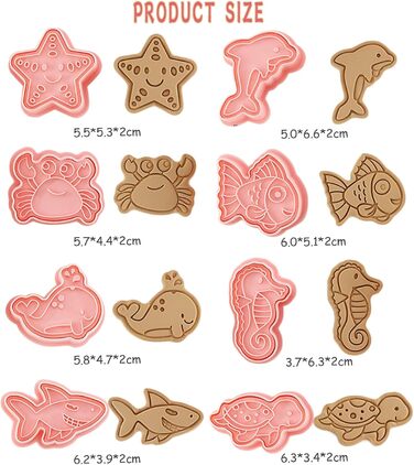 Набір формочок для печива WishesMar Різдвяний пряниковий будиночок, 18 шт. , формочки для печива у формі 3D мультфільмів для зими, свят - форми для печива з нержавіючої сталі для випічки, самостійного виготовлення, святкового декору (формочки для печива D