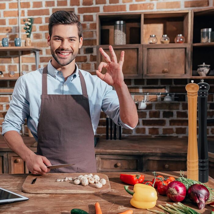 Дерев'яний млин для перцю та солі 51,5 см Relaxdays