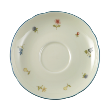 Блюдце до чашки для чаю 14.5 см Streublume blauer Rand Marie-Luise Seltmann
