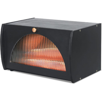 Хлібниця 39 х 23 х 21 см чорний Leader Accessories