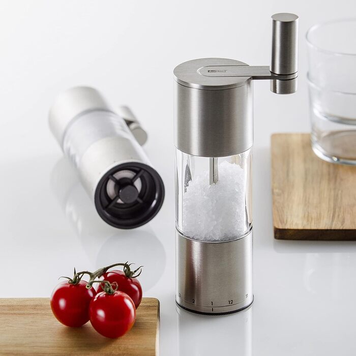 Млин для перцю та солі з рукояткою, набір 2 предмети з упаковками 50 г перцю та морської солі Select AdHoc
