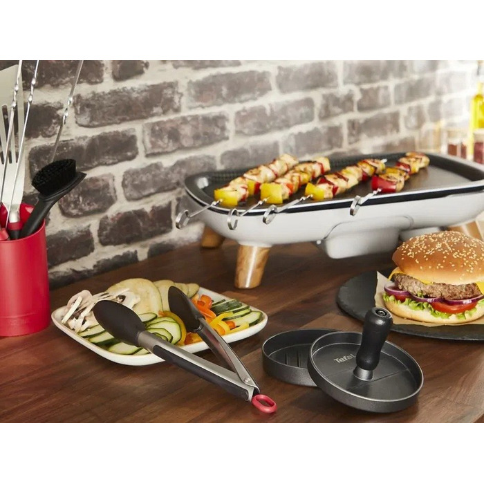 Tefal Пресс для бургеров, алюминий, черно-серый