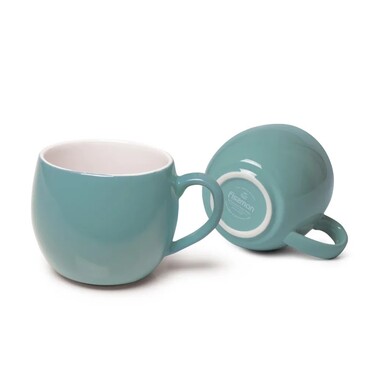 Комплект з двох кухлів Fissman 320 мл кераміка аквамарин (9517)