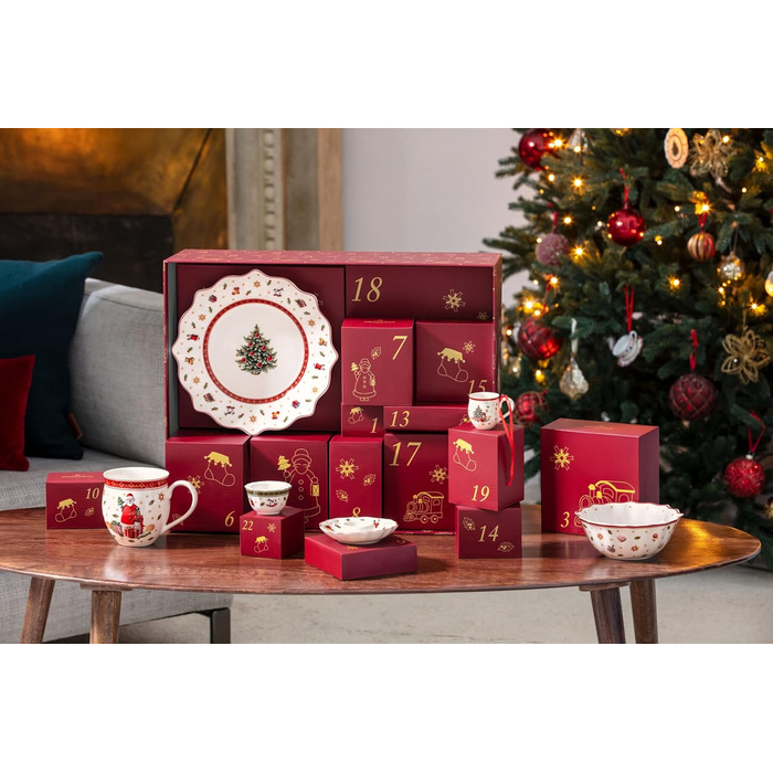 Набір столового посуду на 2 персони, 24 предмети в подарунковій упаковці. Адвент-календар Toy's Delight Villeroy & Boch