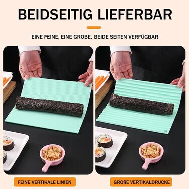 Килимок для суші 20 х 22 см м'ятний  BDBFPAN