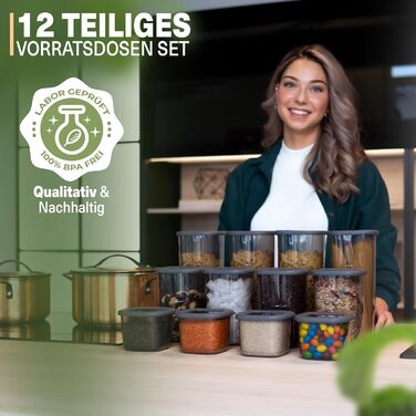 Набор контейнеров для хранения 12 предметов Vialex