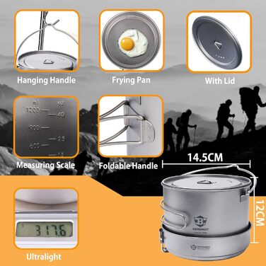 Набір кемпінгового посуду Bestargot