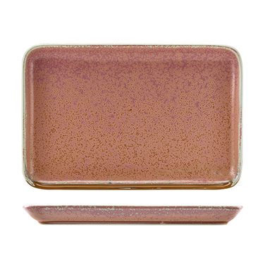 Блюдо прямоугольное 30х20 см, Terra Porcelain Rose Pink, GenWare