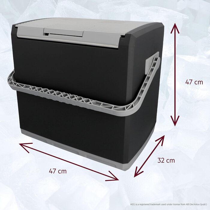 Автохолодильник 28 л чорний AEG