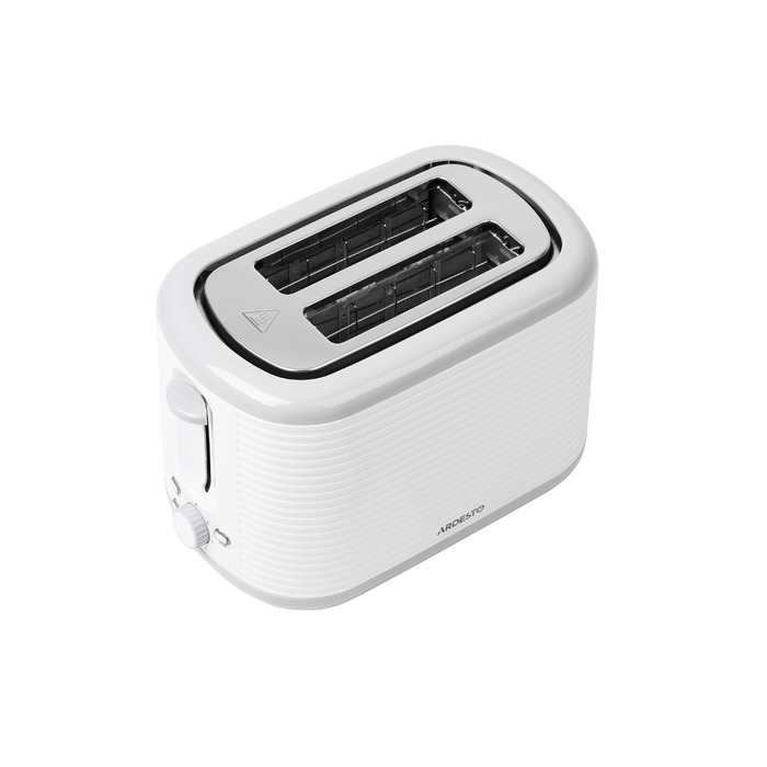 ARDESTO Тостер White stripes T-F17WG 930Вт, пластик, белый+серый