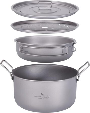 Набір кемпінгового посуду 1900 мл і 900 мл. iBasingo