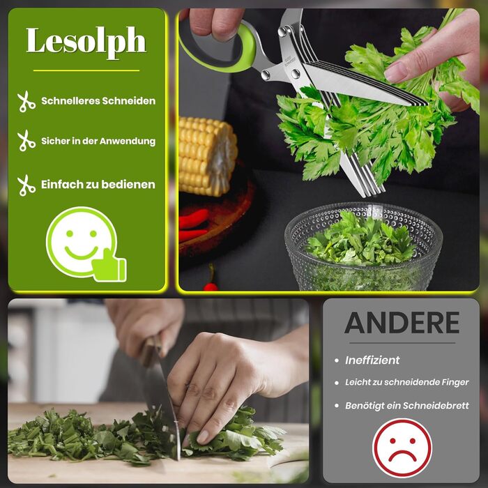 Ножиці з 5 лезами Lesolph