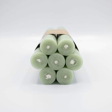 Набір з 7 конічних свічок 2,2 х 18 см, колір шавлії Infinity Boxs