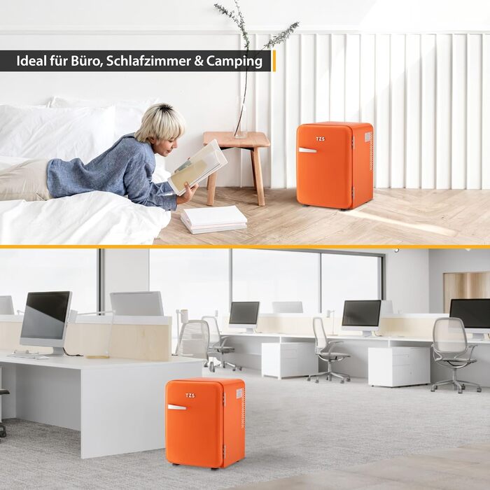 Мини-холодильник 40 л оранжевый TZS First Austria