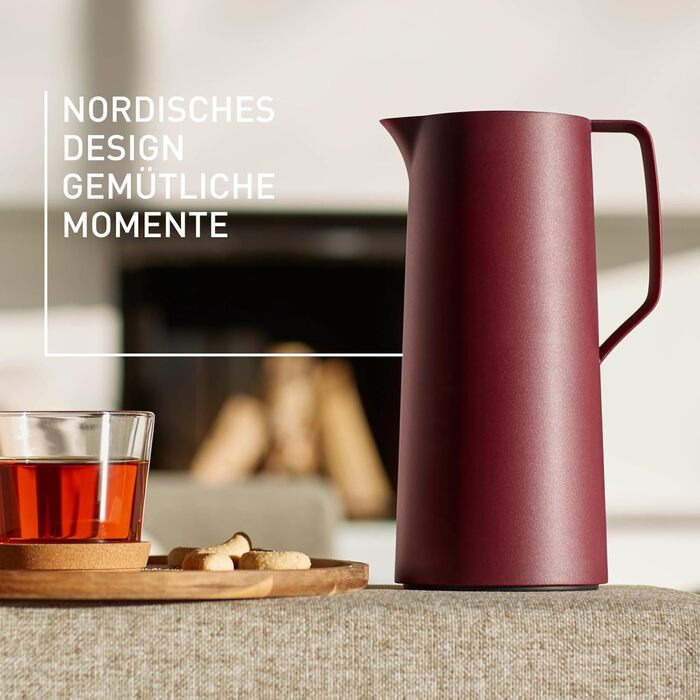 Термоглечик 1 л, винно-червоний Motiva Emsa