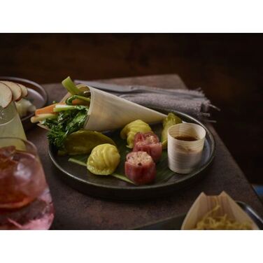 Тарілка презентаційна 21x2, 2 см з низьким вертикальним бортом, Terra Porcelain Black, GenWare