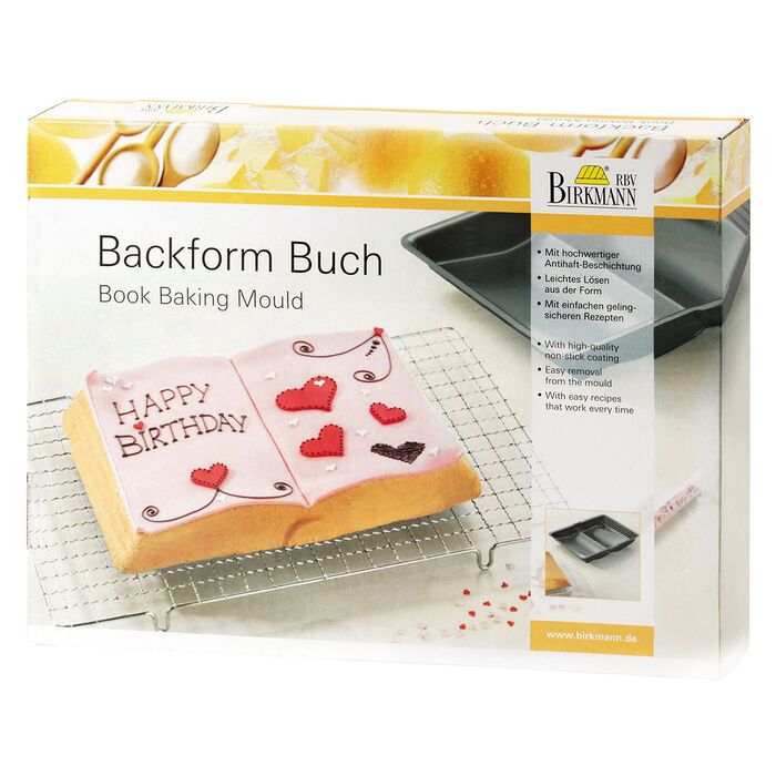 Форма для випічки у вигляді книги велика, 34 х 25 х 4,5 см, RBV Birkmann