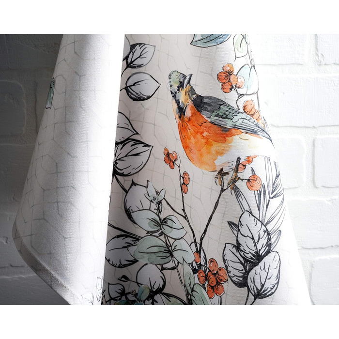 Набір із 3 багатоцільових кухонних рушників Барних рушників День подяки/Різдво (50 см x 70 см) (27 - Білуватий шеббі-шик, 50 x 70 см (набір із 3 шт.)), 39 Hermine Noel