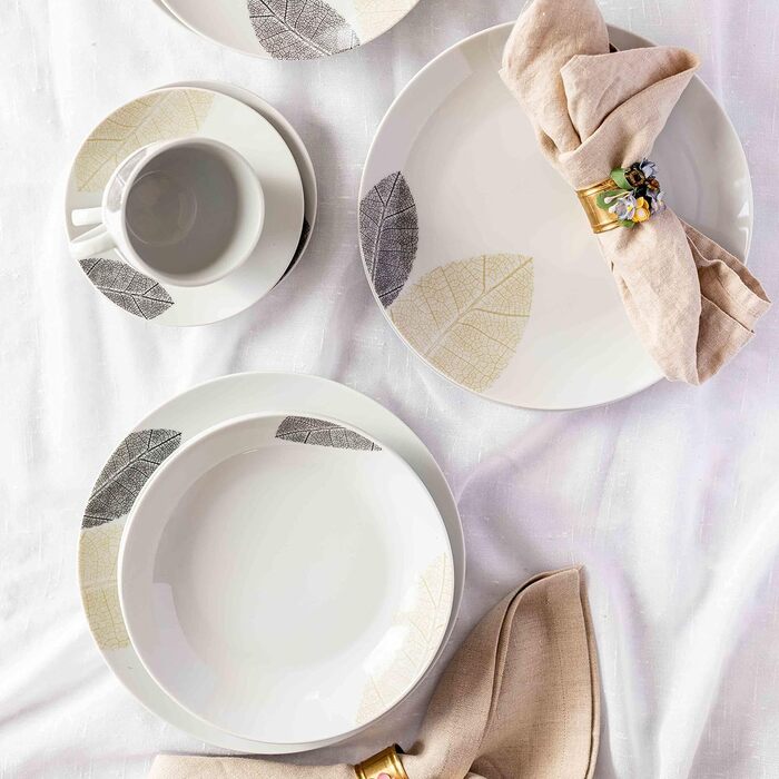 Набір посуду на 6 персон 30 предметів порцеляна білий MÄSER