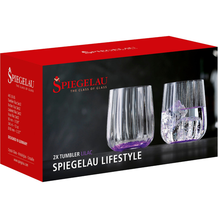 Набір склянок для води, 2 предмети, фіолетові Lifestyle Spiegelau