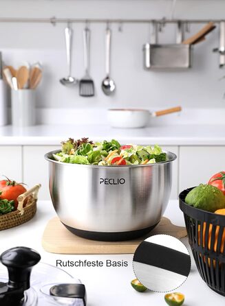 Сушарка для салату 4,5 л чорна Peclio