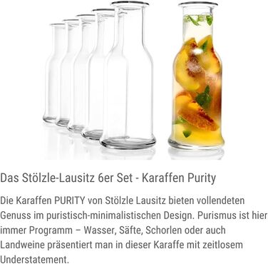 Набір із 6 графинів 500 мл, Purity Stölzle Lausitz