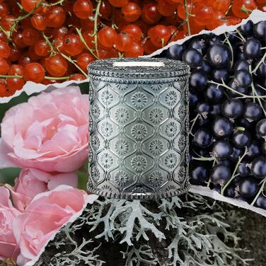 Ароматна свічка La Jole Muse у скляній свічці, подарунок для жінок, ароматичні свічки з сандаловим деревом для дому, час горіння 55 годин, 170 г. (Hey Baies)