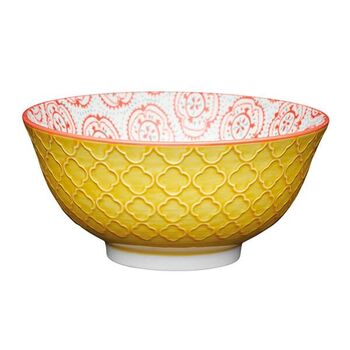 Миска Kitchen Craft YELLOW FLORAL, кераміка, діам. 16 см, 500 мл