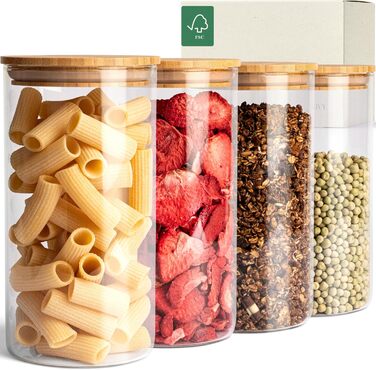 Ємності для зберігання продуктів  4 предмети 1200 мл KIVY