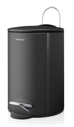 Відро для сміття з педаллю металеве, антрацит 3 л Tubo Blomus