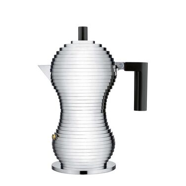 Кавоварка 150 мл металік / чорна Pulcina Alessi