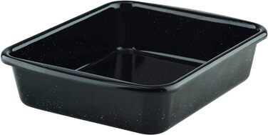 Форма для запікання емальована прямокутна 24,8 х 20 см, чорна Riess