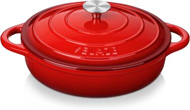 Чугунная кастрюля для выпечки хлеба 28 см, 3.5 л. Velaze