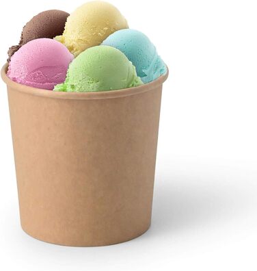 Набір паперові стаканчики для морозива 50 шт. 300 мл BIOZOYG