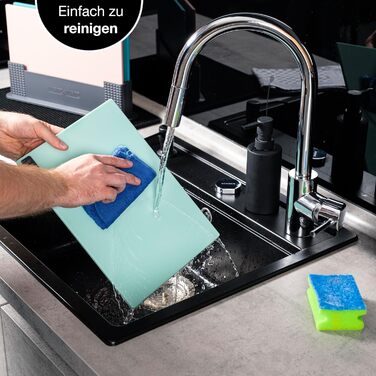 Набір обробних дошок 32 x 22 см з підставкою, 3 предмети, різнокольорові Moritz & Moritz