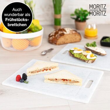 Набір обробних дошок, пластикових 36 x 27,5 см, набір 2 предмети, білі Moritz & Moritz