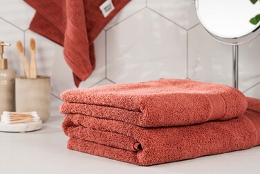 ARDESTO Полотенце махровое SuperSoft, терракота, 50х90см, 100% хлопок