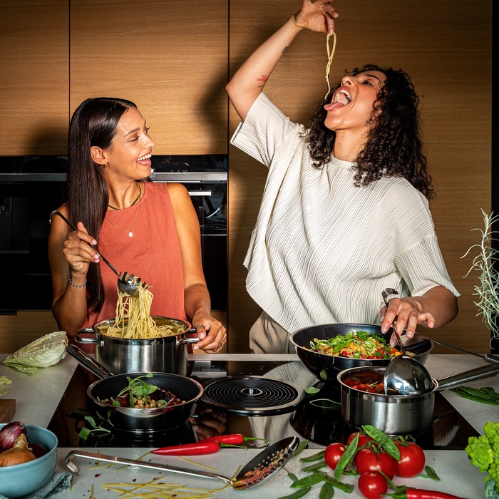 Набір з 3 каструль з кришками, нержавіюча сталь Pureelements Rosle