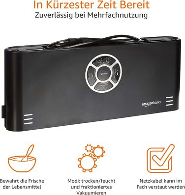 Вакуумный упаковщик 120 Вт Amazon Basics