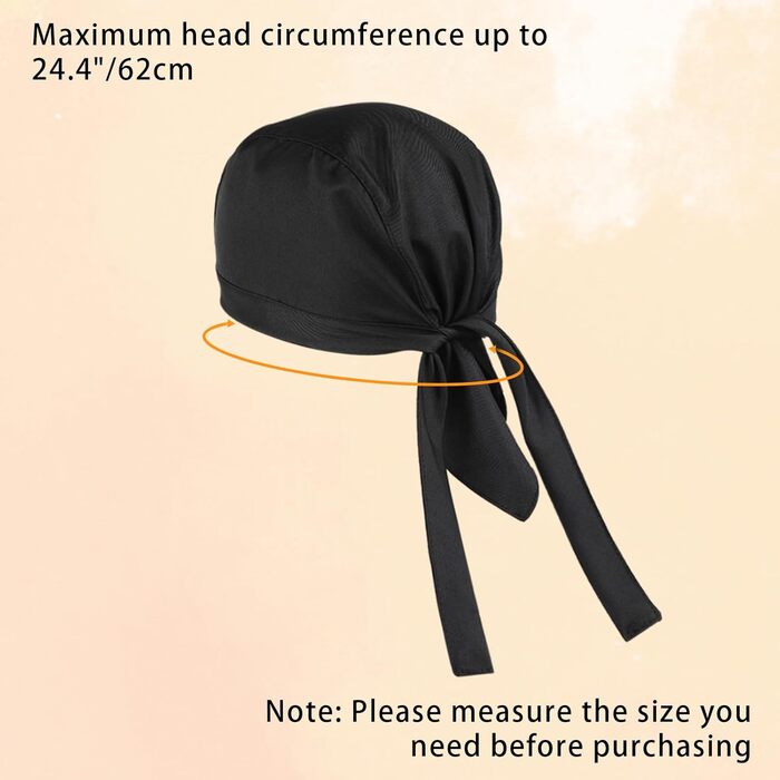 Головний убір шеф-кухаря 4 шт чорний Hariendny