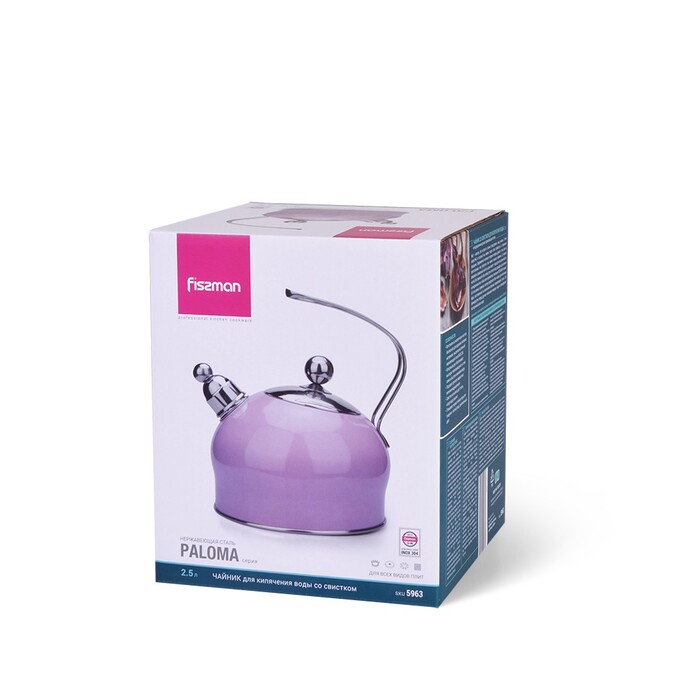 Чайник для плити Fissman зі свистком PALOMA 2,5 л (5963)