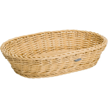 Багатоцільовий кошик, підходить для готелів і громадського харчування, овальний, приблизно 32 x 23 x 7 см, світло-бежевий Saleen