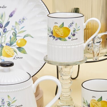 Набір з 2-х кухлів Fissman 400 мл PROVENCE порцеляна (13617)